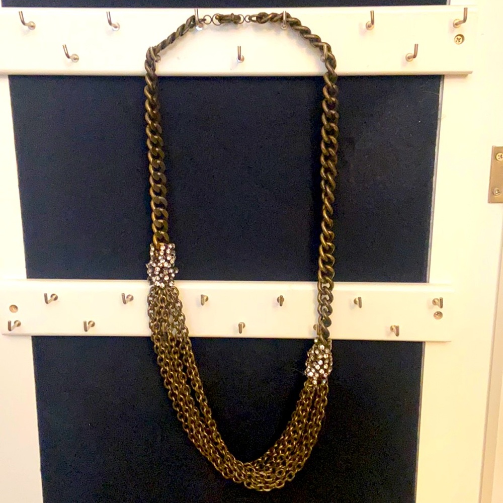 Madewell chain and crystal necklace